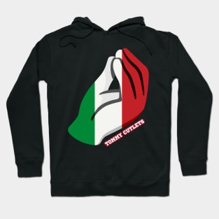 Tommy Cutlets Italian Hand, Italian Flag Hoodie